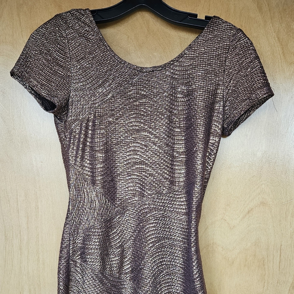 Free People Textured Brown Mini Dress